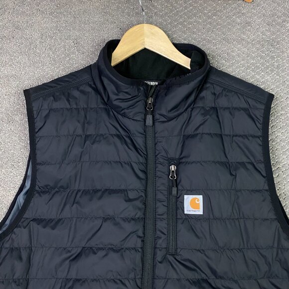 Carhartt Rain Defender Vest Men's 2XL Black Relaxed Fit Lightweight Insulated - Picture 2 of 13